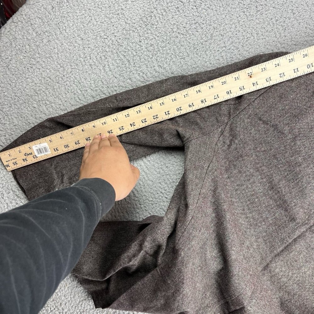 Pronto Uomo Blue Men's Brown Wool Blend Tweed Blazer Coat Jacket XL Slim Fit - Picture 10 of 12